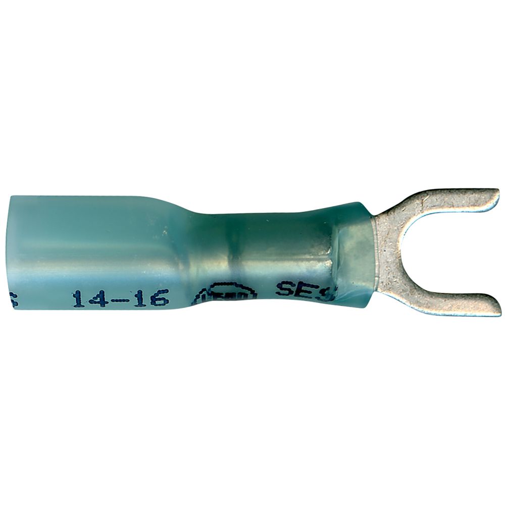 Crimp, solder and seal 16-14 ga spade terminal